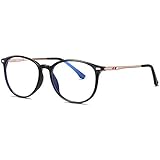 Benefast Blaulichtfilter Brille Damen Herren ohne stärke Computerbrille Gaming Brille Blaufilter PC Brille Bluelight Filter TR90 & Metal Rahmen (Schwarz)