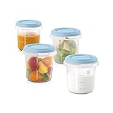 Miniland Frischebehälter Set, Frischhaltedosen für Babynahrung, 4 x 250ml