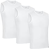 GripGrab Radsport Ultralight Mesh Unterhemd Ärmellos Base Layers, Weiß 3er, M