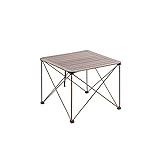 ZD Klapptische Picknicktisch aus Aluminiumlegierung für den Außenbereich, tragbarer Reise-Camping-Ultraleichttisch (Color : B, Size : Large) (B Large)