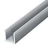 thyssenkrupp U-Profil Aluminium gepresst 25 x 25 x 25 x 2 mm in 2450 mm Länge | Aluprofil U-Profil | EN AW-6060