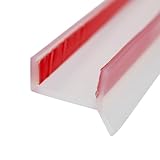 ACESOME Sockelprofil Sockelblendenprofil für 15mm 16mm 17mm 18mm Holzstärke Sockelleiste Küche, Hohe Elastizitä Silikonkautschuk Transparent Sockelleiste Sockel-Abdichtungsprofil Einbau-Küche (5m)