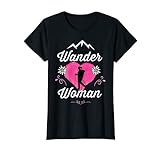Damen Wander Woman Berge Shirt Frauen Geschenk Wanderer Wandern T-Shirt