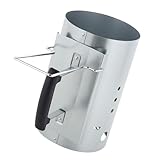 GLÜHZONE KS 200 Anzündkamin | Kohleanzünder für Holzkohle & Briketts | Verzinkter Grillstarter mit 2,5 kg Fassungsvermögen | Stabiler Griff mit Hitzeschild | Umweltfreundlich & Pfleg