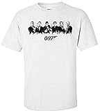 007 James Bond Secret Agent SPY Movie White T-Shirt