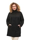 Zizzi Frauen Große Größen Jacke Kragen Taschen Reißverschluss Größe Gr M (46/48) Black