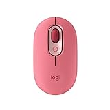 Logitech POP Mouse, Kabellose Maus mit anpassbaren Emojis, SilentTouch-Technologie, Präzises/schnelles Scrollen, Kompakt, Bluetooth, USB, Multi-Device, OS-kompatibel - Heartbreaker