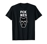 fck nzs Katze Mittelfinger T-Shirt T-Shirt