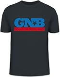 Shirtstreet24, Goliath National Bank, GNB Herren T-Shirt Fun Shirt Funshirt, Größe: M,Darkgrey