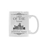 WECE Lustige Kaffeetasse mit der Aufschrift 'Lady of the House', Downton Abbey