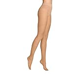 ITEM m6 - TRANSLUCENT Stripes Panty TIGHTS Damen | light beige | S | L1 | Hautfarbene Kompressionsstrumpfhose mit Muster im 25 DEN Look