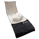 swellfeel®Towel Premium Saunahandtuch 3in1 für mehr Hygiene & Entspannung | patentiertes Luxus Saunatuch | Luxus Wellnesstuch Liegetuch mit einzigartiger Fußtasche | 500gr saugstarke Bio Baumwolle