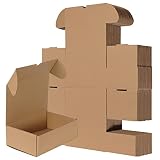 RLAVBL 25 Stück Braune Kartons - Versandkartons 22,9 x 15,3 x 7,7 cm - Ideal für den Versand von Kleinartikeln, Spielzeug & kleinen Geschenk