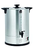 METRO Professional Kaffeemaschine GCM4011, 10.5 Liter, 70 Tassen, 1650 W, mit Filter, Warmhaltefunktion, Überhitzungsschutz, Füllstandsanzeige, Kühle Außenwand, Deckelverschluss, silber
