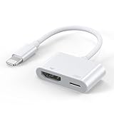 [Apple MFi-Zertifiziert] Lightning auf HDMI Digital AV Adapter für iPhone, HD 1080P Video Audio Sync Hronisierungs Bildschirm HDMI Kabel Connector to TV/HDTV/Monitor mit iPhone 14/13/12/11/XR/iPad