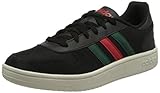 adidas Herren Hoops 2.0 Sneaker, Core Black/Scarlet/Collegiate Green, 44 EU