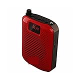 SHANG-JUN K500 Bluetooth-Lautsprecher-Mikrofon-Sprachverstärker Booster Megaphon-Lautsprecher for den Unterricht Tourführer Für Lehrer (Color : Red add Black, Size : 1)