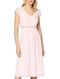 TRUTH & FABLE Damen Midi Chiffon-Kleid mit A-Linie, Rosa (Rosenwasser), 42, Label:XL