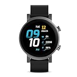 Ticwatch E3 Smartwatch für Herren Wear OS von Google mit Qualcomm Snapdragon Wear 4100+ Dual-System-Plattform Google Pay GPS Herzfrequenzüberwachung Stressmanagement iOS und Android kompatibel