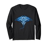 Stachelrochen Maori Tribal Tattoo Design Langarmshirt