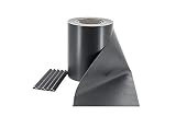 ILESTO PVC Sichtschutzstreifen für Doppelstabmatten – Sichtschutz für Ihren Gartenzaun & Doppelstabmattenzaun - 35m x 19cm inkl. 20 Clips – Anthrazit (RAL 7016)…