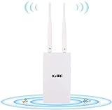 KuWFi 4G Mobiler WLAN-Router, 300 Mbps Wireless Outdoor CPE 4G LTE Router Cat4 wasserdicht mit High Gain Dual Antennas mit SIM Card Slot Work with The Whole Europe, CPF905-EU