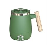 WHTKJZQ Tragbarer elektrischer Wasserkocher 40 0ml Edelstahl Tee Boiler Thermalbecher Teekanne for Reisebüro Instant Heizung Wasserflasche (Color : A, Size : One Size)
