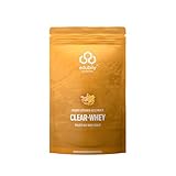 edubily nutrition® Clear Whey Isolat - Klarer Proteindrink - ca. 90% Proteingehalt - Laktosefrei - 500 g Pulver - Fruchtige Geschmacksrichtungen (Ingwer-Zitrone)