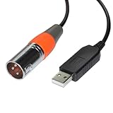 FTDI FT232RL USB-auf-XLR-Konverter mit 3-poligem Stecker, serielles RS485-Kabel for XTA-Audioprozessor und PC-I/O-Kommunikations-K2-ADE-Adapter(5M,Color B)
