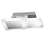WOFI 9157.02.01.6000 A Deckenleuchte, Stahl, 16 W, Integriert, chrom, 31 x 21 x 9