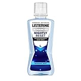 Listerine Advanced Nightly Reset milder Geschmack, Mundspülung zur Reminalisierung des Zahnschmelzes, bekämpft über Nacht die Spuren des Tages und reinigt tiefenwirksam, 400 ml
