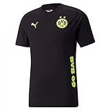 Puma Mann Borussia Dortmund Saison 2021/22 Spielausrüstung, Trikot Black-Safety Yellow, M