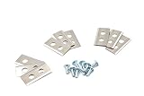 vhbw 9x Ersatz-Messer kompatibel mit Kress Mission KR173E, KR172E, KR236E, KR174E, KR233E Rasenmäher - Ersatzklinge Silber, S