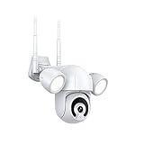 CPPI-1 Intelligente Überwachungskamera für den Außenbereich,WLAN,Full HD 3MP,Doppellampenbeleuchtung,Farbnachtsicht,Auto-Tracking,Zwei-Wege-Audio,PTZ-Rotation
