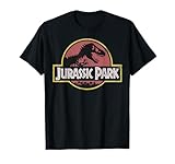Jurassic Park Original Fossil Distressed Faded Logo T-S