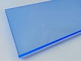 Platte Acrylglas GS, 500 x 500 x 3 mm, Fluoreszierend blau Zuschnitt alt-intech®