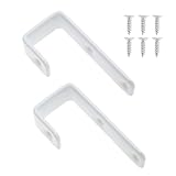 LT Easiyl 2 Stück Bettleiterhaken J-Haken mit PVC-Beschichtung Robuste Metallhaken für Etagenbetten Hochbetten und Leitern W