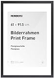 REINDERS Bilderrahmen Poster 61 x 91,5 cm - Posterrahmen aus Holz Schwarz