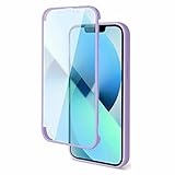 Miagon 360 Grad Hülle für iPhone XR,Ganzkörper Schutzhülle mit Eingebauter Displayschutzfolie Full Body Silikon Case Durchsichtige Bumper,Lila