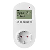 ZZALLL Programmierbarer Plug-in-Thermostat EU-Steckdose 16A Elektroheizung Fußboden-Raumtemperaturregler