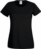Basic T-Shirt 'Valueweight' - für Damen Farbe schwarz Größe L