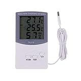 WYPDE Indoor Outdoor Thermometer Hygrometer Digital LCD MAX-MIN Thermo HYGRO Feuchtigkeitsmessgerät Sensor