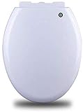 HQQSC WC-Sitz O/V-Form-WC-Deckel mit Puffern Pad Quick Release WC-Abdeckung for Bad und Waschraum, Toilettendeckel