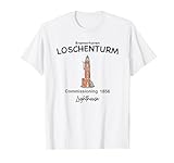 Bremerhaven, Loschenturm, Deutschland, Leuchtturm Zeichnung T-Shirt
