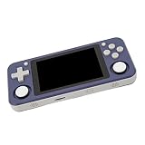 Handheld-Spielekonsole, Fluid Display 64G 3,5-Zoll-Bildschirm Verschiedene Spiele Klares Bild Hochauflösendes Handheld-Gaming-Gerät mit 3500-mAh-Akku für Heimspiele (Purple)