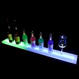 WGYCXJL LED-beleuchtetes Likörflaschen-Display-Regal – buntes Licht, austauschbares, leuchtendes Weinregal, Spirituosenregal, Spirituosenschrank mit Fernbedienung für Home-Bar-Zubehör und Dekoration