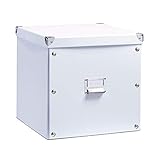 Zeller 17620 Aufbewahrungsbox, Pappe weiß 33,5 x 33 x 32 cm