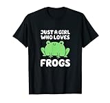 Just A Girl Who Loves Frogs Niedliches grünes Froschkostüm T-Shirt