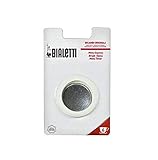Bialetti - 109743 - 3 Dichtungen + 1 Aluminium-Mikrofiltergitter Für facettierte Aluminium-Kaffeemaschine - 6 Tassen