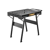 Stanley FatMax klappbare Werkbank (bis 455kg belastbar, mit Metallbeinen für höchste Stabilität, große Arbeitsfläche, mit praktischem Tragegriff, für schnellen Aufbau) FMST1-75672, 850 x 600